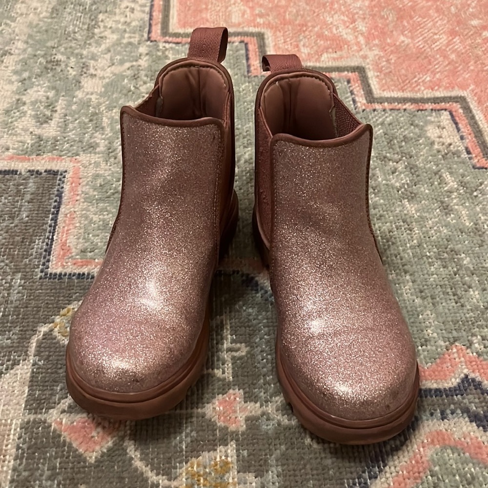 Native Kids Glittery Pink Boots